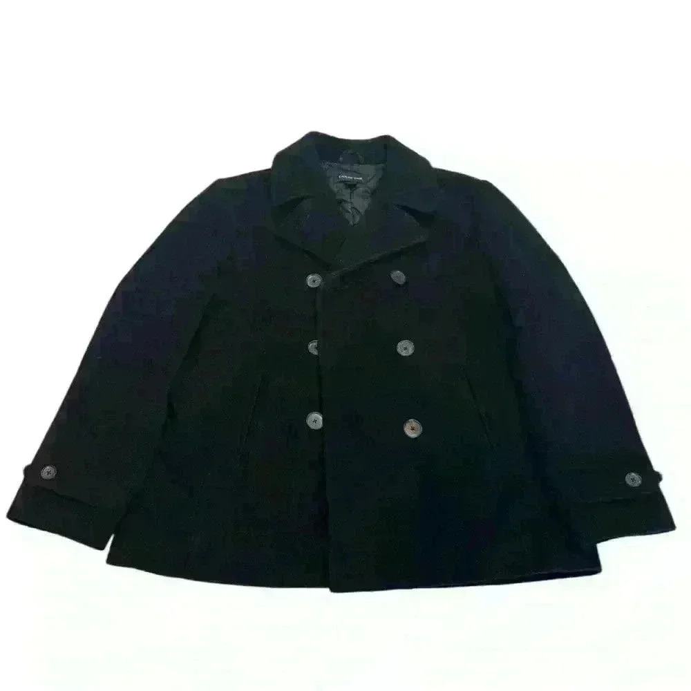 Vintage Lands End Thermolite Wool Pea Coat Size 12P